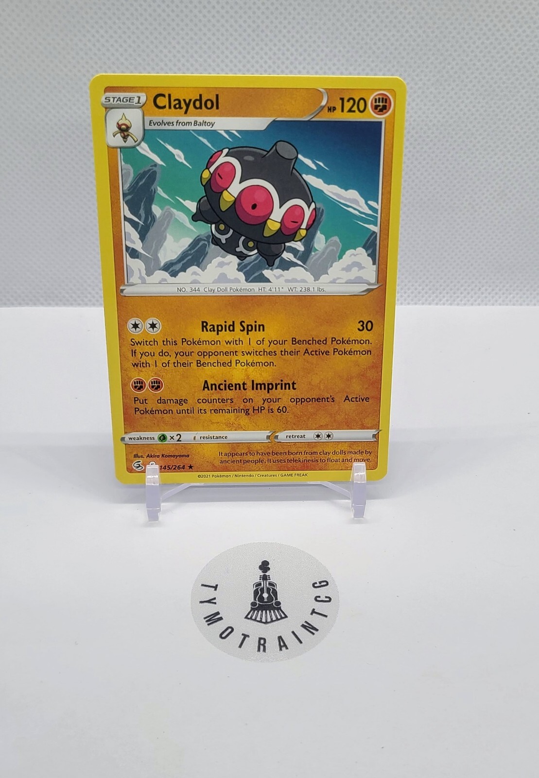 Pokemon - Claydol - Sword & Shield Fusion Strike 145/264 Regular Rare