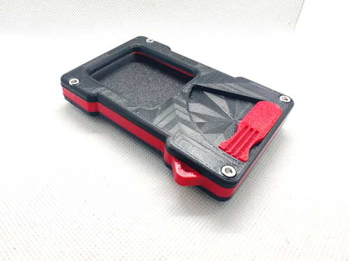 Wallet Auto Pop up Credit Card Holder - Coin Holder - 3D Printed - Picture 4 of 5