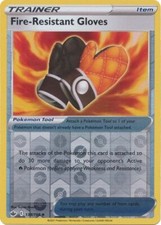 FIRE-RESISTANT GLOVES 138/198 CHILLING REIGN POKEMON (REVERSE HOLO, NM)
