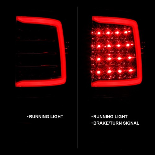 2009-2017 Dodge Ram 1500 2010-2017 2500 3500 Pickup Chrome LED Tail Lights - Picture 4 of 9