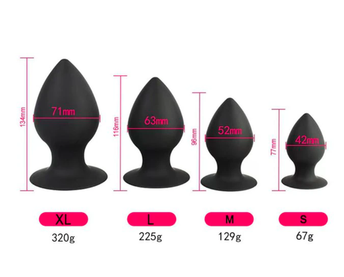 42-70mm anal anus plug silicone dildo dong dildos lube but butt lubricant 52 - Picture 20 of 25