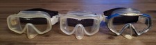 3 TEMPERED SCUBA DIVING SNORKELING MASKS/SNORKELS- DACORS  US. DIVERS