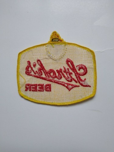 Vintage Stroh's Beer Patch - Yellow VTG - Brewery Collectible - Picture 2 of 2