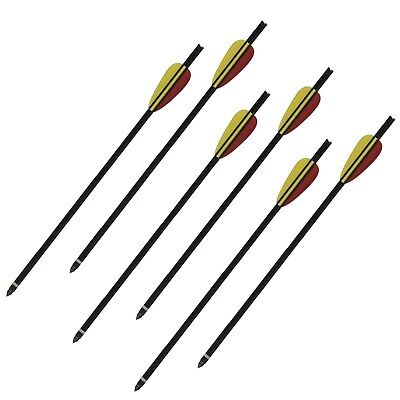 6 Broadheads Tips 6 x 150LB 180 lbs Crossbow Aluminum Arrows Bolts