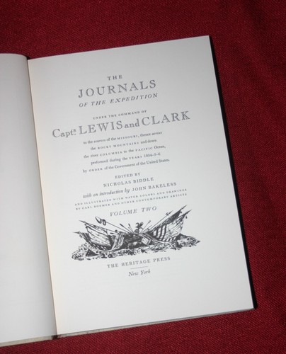 1962 HERITAGE PRESS LEWIS CLARK DISCOVERY EXPEDITION JOURNAL MAPS ILLUSTRATIONS - Imagen 5 de 14
