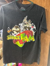 Space Jam Tune Squad Looney Tunes Adult T-Shirt Size M taz daffy bugs bunny