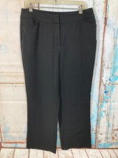 INVESTMENTS DRESS PANTS WOMENS SIZE 12S BLACK STRETCH POCKETS BUSINESS CASUAL