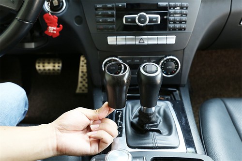 Grano de roble ABS Gear Shift Kpob Trim para Mercedes Benz C E G A Clase GLK GLS 07-13 - Imagen 4 de 12
