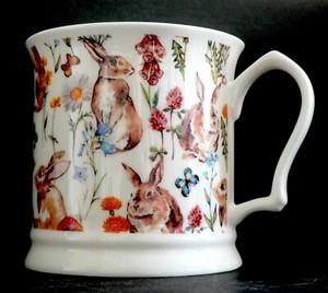 Beach Huts Colourful Fine Bone China Tankard Large Mug