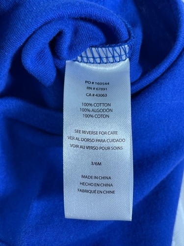 Los Angeles Dodgers Baseball Fan 2 Pack Blue/White Bodysuit Set Baby 3/6M NWT - Afbeelding 9 van 9