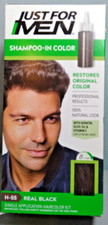 Just for Men Shampoo-In Hair Color - H-55 - Real Black - New in Box