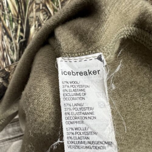 Icebreaker Vest Mens 2XL Brown Realtree Max-5 Camo Merino Wool Blend Hunting - Picture 7 of 8