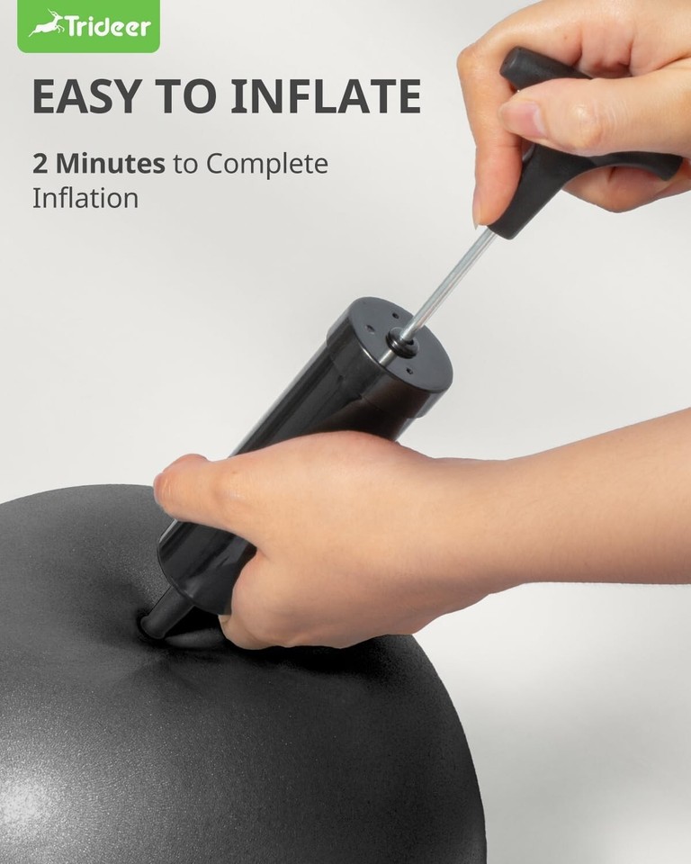 Lightweight Exercise Ball Enhance Stability, Core Strength & Therapy