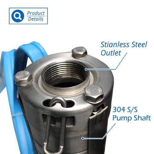 [Pro] 4" Solar AC/DC Water&Resin Encapsulated Bore Pump 2200W 255m 4HP 19m3 98m - Picture 5 of 6