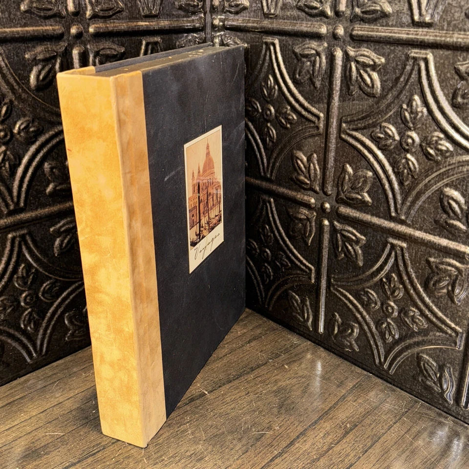 álbum de fotos viajes tapa dura con caja de fotos almacenamiento 2001 Peter Pauper Press Foto 2 de 4