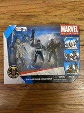 MARVEL UNIVERSE SOLDIERS HENCHMEN 3 3/4” FIGURE 3 PACK SHIELD HYDRA AGENT NINJA