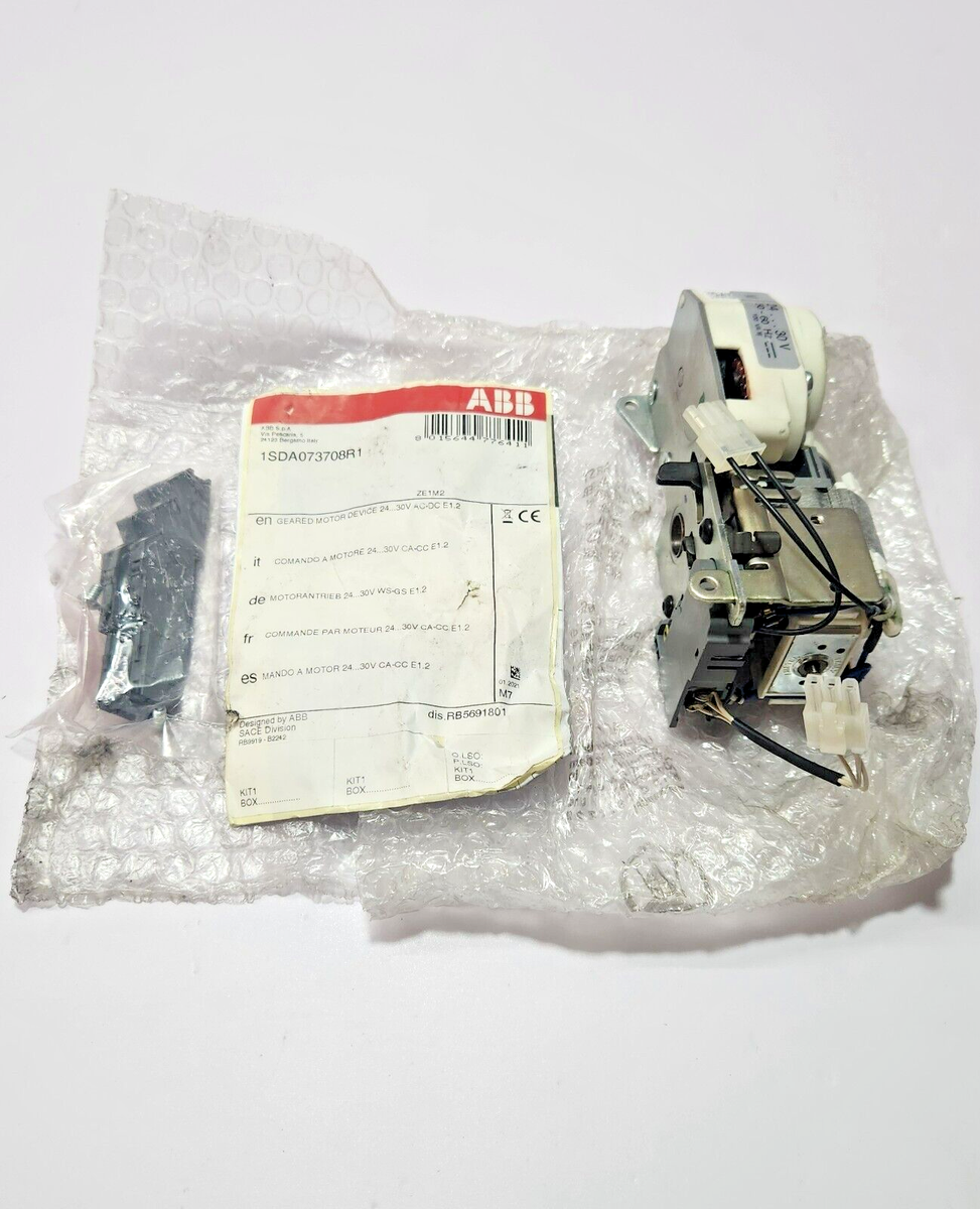 ABB 1SDA073708R1 GEARED MOTOR DEVICE 24-30V AC-DC E1.2