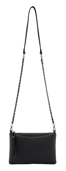 Seidenfelt Manufaktur Small Crossbag With Chain UmhäNgetasche Black-image