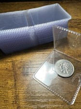 50 GuardHouse 2 X 2 Plastic Coin Double Pocket Flips, Standard Holder NON PVC