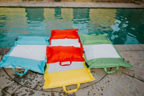 New Yellow Water Floating Pool Lounger Bean Bag - Picture 3 of 7