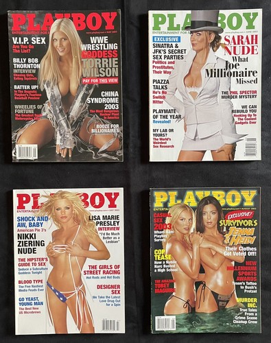 🐇2003🐇~~~Playboy Magazine~~~Complete Year~~~VERY GOOD to LIKE NEW Condition - Picture 4 of 10