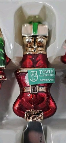 TOWLE Silberschmiede SANTA 4-teiliges versilbertes & Epoxid Streuer-Set #T075257 - Bild 6 von 9