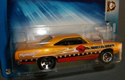 Hot Wheels 2004 #169 Wastelanders 1970 Plymouth Road Runner amarillo naranja 5SP - Imagen 2 de 2