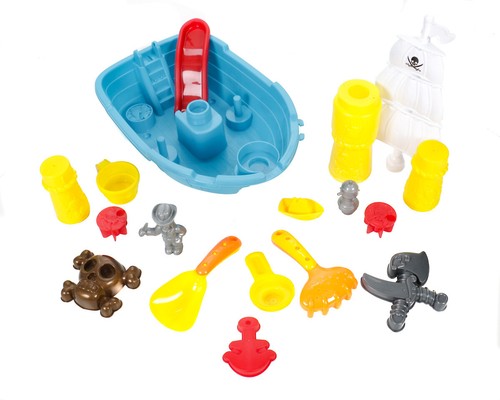 Sandspielzeug Wasserspielzeug Piratenschiff Badewanne Sandkasten Spielzeug - Bild 5 von 8