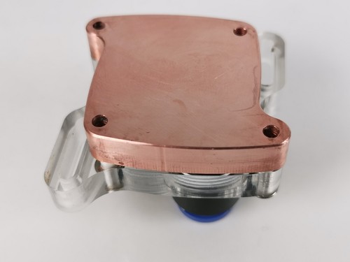 Vintage CPU Wasserblock Kühlung Kühlkörper Kupfer 10mm CT Joint - Bild 6 von 19