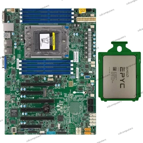 Supermicro H11SSL-i SP3 Motherboard + AMD EPYC 7532 3.3GHz CPU Processor Combos
