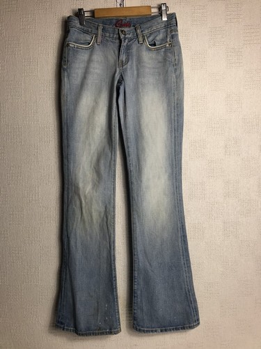 BLUE CULT Women’s Skinny Jeans ~  Size 25 x ~ Low Rise ~ Flare Leg ~ Light - Picture 2 of 8