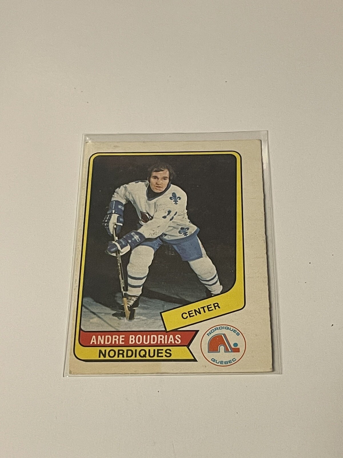 1976-77 O-Pee-Chee WHA #87 Andre Boudrias  **025663