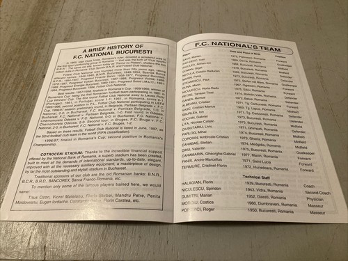 1997 CWMBRAN TOWN V NATIONAL BUCURESTI EUROPEAN CUP WINNERS ECWC QUALIFYING VGC - Picture 4 of 5