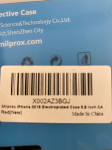 Milprox iPhone 11 Pro 5.8 dans coque transparente avec accents rouges. Neuf (135-7) - Photo 3 sur 3