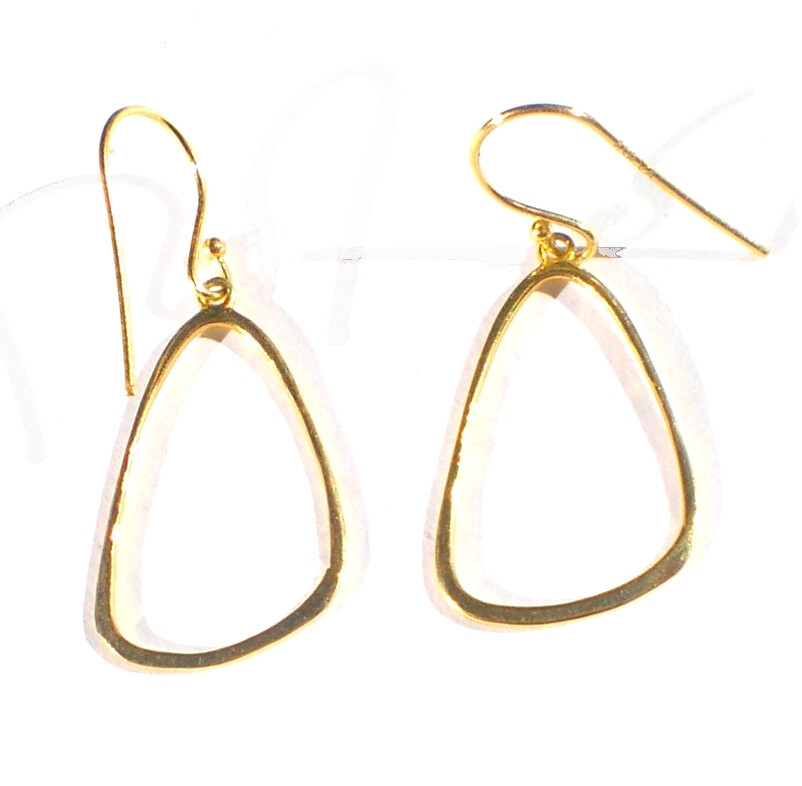 Boucles d'oreille or vermeil 18K anti-allergie en argent 925 pour lobes sensibles