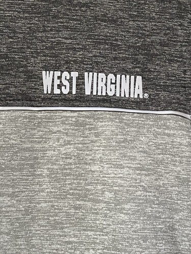 West Virginia Mountaineers Colosseum Full Zip Up Collar Jacket  Large Grey - Picture 5 of 11