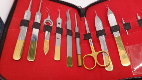 KIT STRUMENTI BASE TRAPIANTO CAPELLI 12 PZ - Video 1 di 1