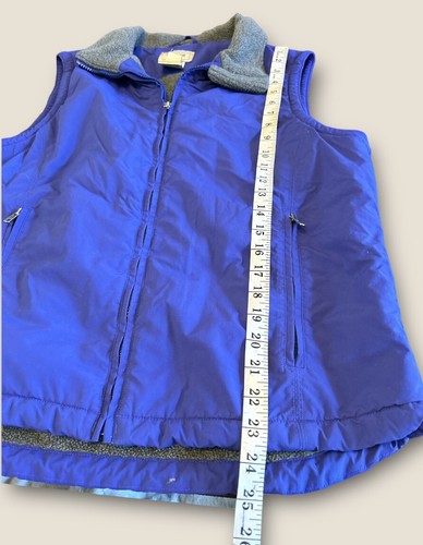 LL Bean Vest Adult Medium Purple Gray Outdoors Full Zip Sleeveless Casual - Picture 5 of 6