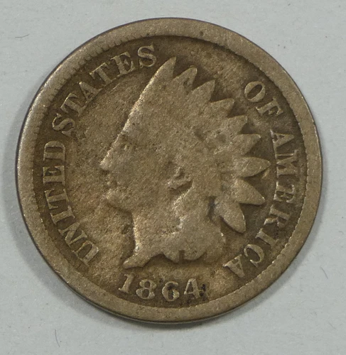 1864 Copper/Nickel Indian Head Cent GOOD 1c