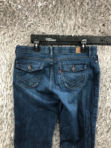 Pantalones de mezclilla Levi's 525 cintura perfecta corte bootcut talla 16 para mujer azul lavado medio - Imagen 7 de 12