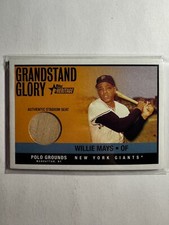 K281,335 - 2001 Topps Heritage Grandstand Glory #WM Willie Mays Bat
