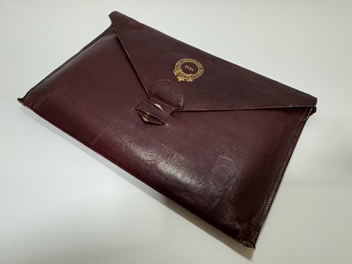 GENERALI INSURANCE TRIESTE ASSICURAZIONI GENERALI ANTIQUE LEATHER FOLDER 1920-30 - Picture 1 of 12