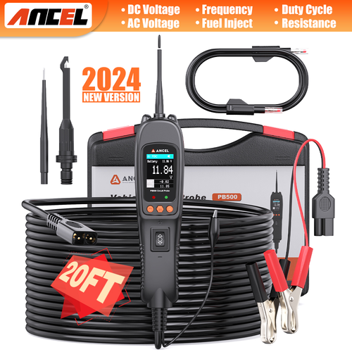 ANCEL PB500 Power Circuit Probe Kit Automotive circuit tester 12V-24V Injector  - Picture 1 of 12