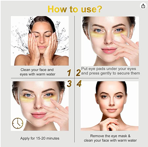 2 in 1 Under Eye Patches 12 Pairs, Under Eye Lines, Under Eye Bags, Eye Masks fo - Picture 2 of 4