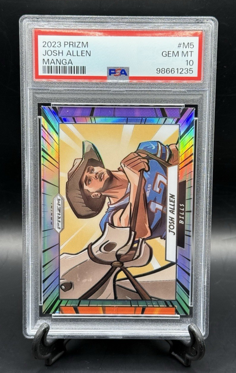 2023 Prizm Josh Allen Manga Case Hit SSP #M5 PSA 10 Gem Mint Bills 🔥