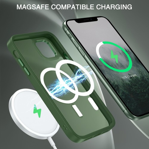 Custodia robusta magnetica antiurto per iPhone 11 12 13 14 15 16 Pro Max MagSafe - Foto 32 di 145
