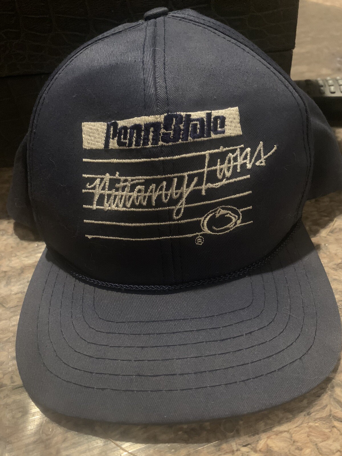 Cappello berretto snapback VINTAGE Penn State University prima fila raro licenza NCAA
