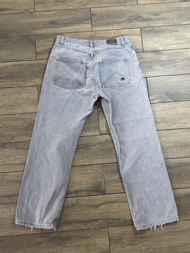 Emerica classic Vtg skateboard Blue Denim Light Wash jeans size 34 - Picture 7 of 10