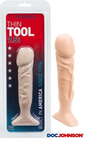 Tragbarer Analfick realistischer Penisdildo Stimulator Dilatator mit Block - Bild 1 von 2