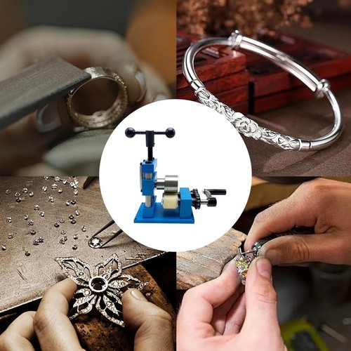 Hand Crank Ring Bracelet Press Bending Machine Making Tool Jewelry Ring Bender - Picture 3 of 7